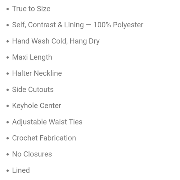 Vici Lachlan Halter Cutout Crochet Maxi Dress - Picture 3 of 5